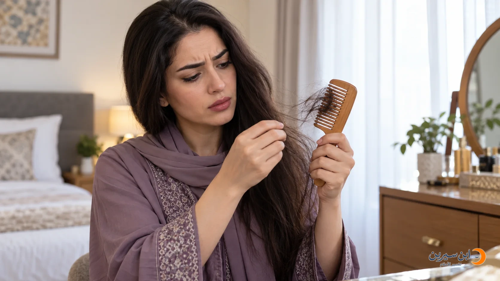 شعر متساقط أثناء التمشيط