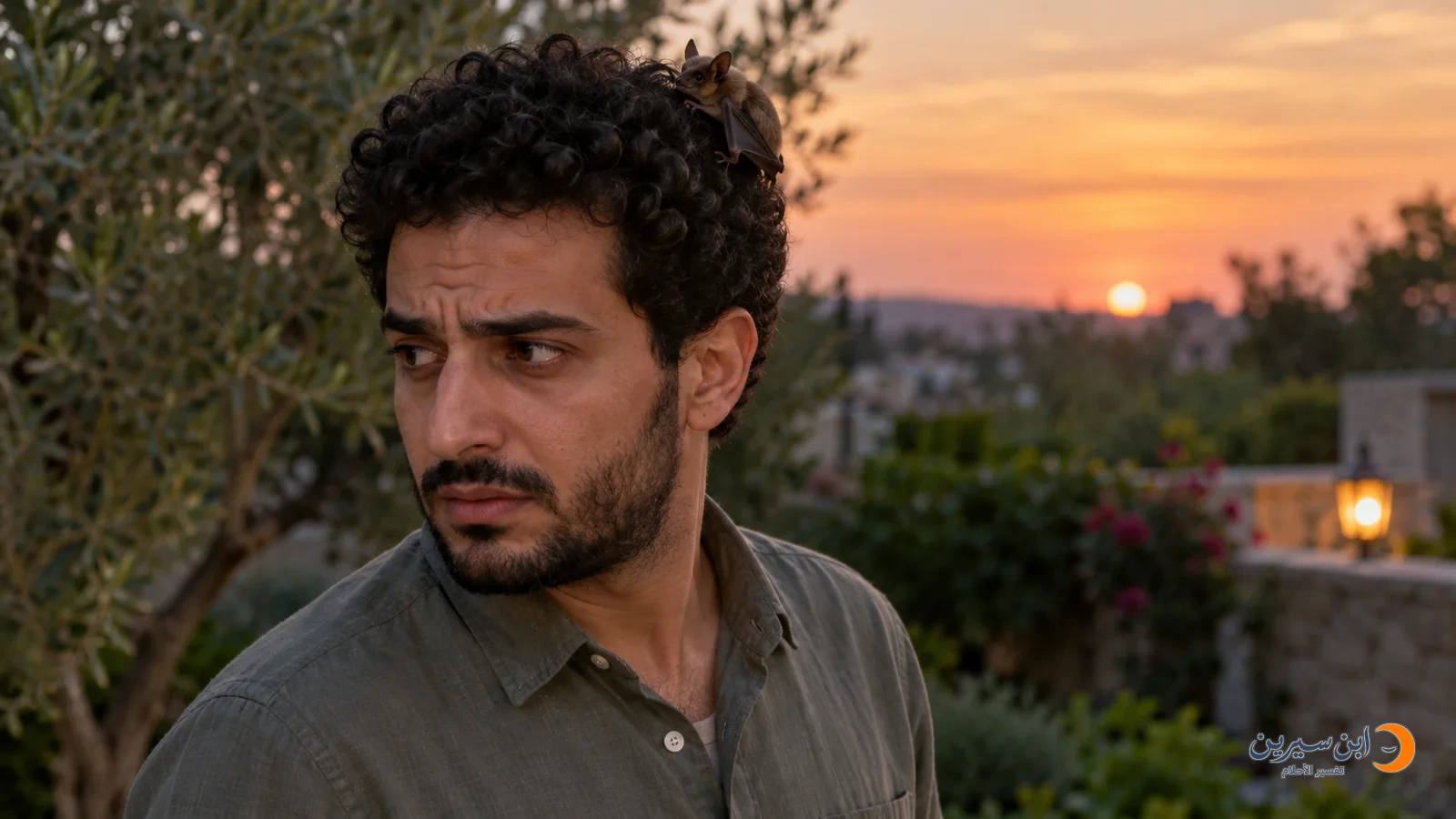 خفاش صغير عالق بشعر رجل دون إصابة